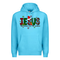 Ocean Blue jesus the season for the season Premium Hoodie - CowhideDigitalArt