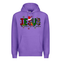 Purple jesus the season for the season Premium Hoodie - CowhideDigitalArt