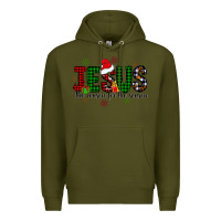 Army Green jesus the season for the season Premium Hoodie - CowhideDigitalArt
