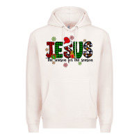 Pale Pink jesus the season for the season Premium Hoodie - CowhideDigitalArt