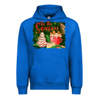 Cobalt tis the season Urban Hoodie - FaDigitalArtStudio