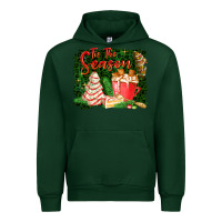 Forest Green tis the season Urban Hoodie - FaDigitalArtStudio