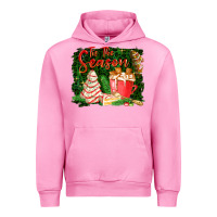 Fuchsia Pink tis the season Urban Hoodie - FaDigitalArtStudio