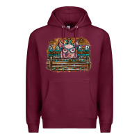 Burgundy mom pig Premium Hoodie - SublimationCraftShop