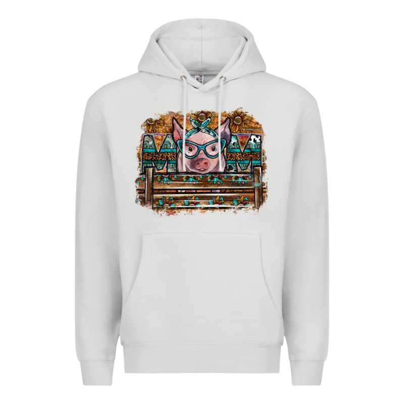 Mom Pig Premium Hoodie by SublimationCraftShop | Teevron