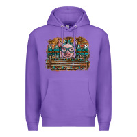 Purple mom pig Premium Hoodie - SublimationCraftShop
