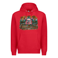 Red mom pig Premium Hoodie - SublimationCraftShop