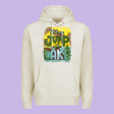 Let's Go Jump In The Lake Premium Hoodie Designed By Hra Design Shop