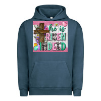 Pigment Midnight Navy he is risen indeed tumbler Urban Hoodie - Neo Western