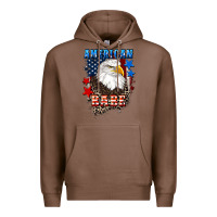 Chestnut American Babe  4th of july Premium Hoodie - CowGirlArtShop