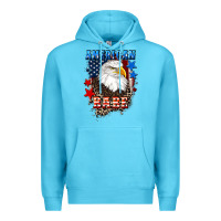 Ocean Blue American Babe  4th of july Premium Hoodie - CowGirlArtShop