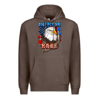 Coffee American Babe  4th of july Premium Hoodie - CowGirlArtShop