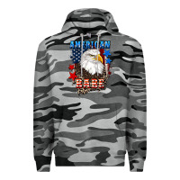 Slate Camo American Babe  4th of july Premium Hoodie - CowGirlArtShop