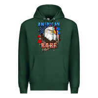 Sports Green American Babe  4th of july Premium Hoodie - CowGirlArtShop