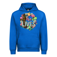 Cobalt He lives Easter with flowers Urban Hoodie - Neo Western