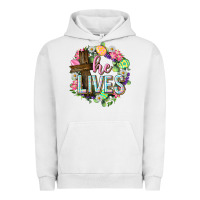 Pigment Lunar Rock He lives Easter with flowers Urban Hoodie - Neo Western