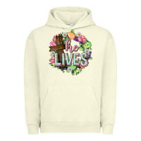 Pigment Pistachio He lives Easter with flowers Urban Hoodie - Neo Western