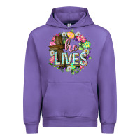 Tulip He lives Easter with flowers Urban Hoodie - Neo Western