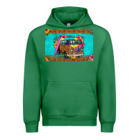 Emerald hippie van floral skinny metal can holder Urban Hoodie - HRA Design Shop