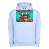 Pigment Grape Ice hippie van floral skinny metal can holder Urban Hoodie - HRA Design Shop