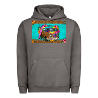 Pigment Tornado hippie van floral skinny metal can holder Urban Hoodie - HRA Design Shop