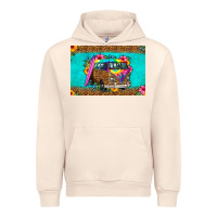 Sandshell hippie van floral skinny metal can holder Urban Hoodie - HRA Design Shop