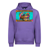 Tulip hippie van floral skinny metal can holder Urban Hoodie - HRA Design Shop