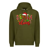Army Green Christmas santa claus Premium Hoodie - FaDigitalArtStudio