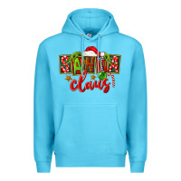 Ocean Blue Christmas santa claus Premium Hoodie - FaDigitalArtStudio