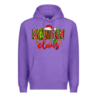 Purple Christmas santa claus Premium Hoodie - FaDigitalArtStudio