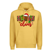 Antique Gold Christmas santa claus Premium Hoodie - FaDigitalArtStudio