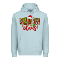 Blue Mist Christmas santa claus Premium Hoodie - FaDigitalArtStudio