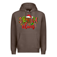 Coffee Christmas santa claus Premium Hoodie - FaDigitalArtStudio