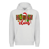 Dove Grey Christmas santa claus Premium Hoodie - FaDigitalArtStudio