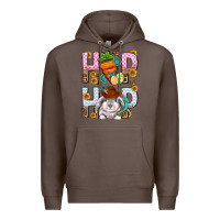 Coffee Western Hip hop Bunny Premium Hoodie - Neo Western