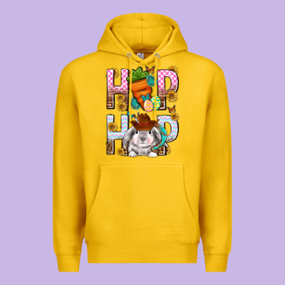 Western Hip Hop Bunny Premium Hoodie Designed By Neo Western