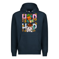 Navy Western Hip hop Bunny Premium Hoodie - Neo Western