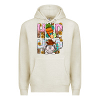 Oatmeal Heather Western Hip hop Bunny Premium Hoodie - Neo Western