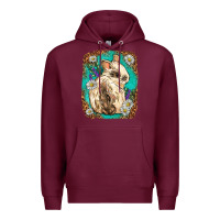 Burgundy Western Rabbit Premium Hoodie - Neo Western