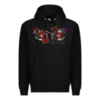 Black momlife Premium Hoodie - SublimationCraftShop