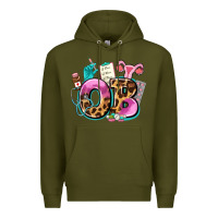 Army Green ob Premium Hoodie - AdoDesignShop