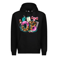 Black ob Premium Hoodie - AdoDesignShop