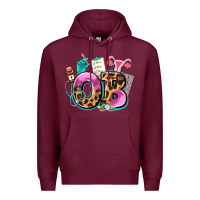 Burgundy ob Premium Hoodie - AdoDesignShop