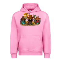 Fuchsia Pink western gnomies Urban Hoodie - FaDigitalArtStudio