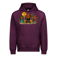 Mauve Wine western gnomies Urban Hoodie - FaDigitalArtStudio