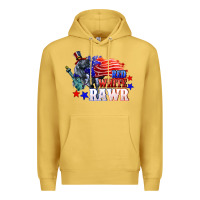 Antique Gold Red white rawr 4th of july Premium Hoodie - CowGirlArtShop