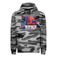 Slate Camo Red white rawr 4th of july Premium Hoodie - CowGirlArtShop