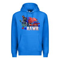 True Royal Red white rawr 4th of july Premium Hoodie - CowGirlArtShop
