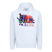 Red White Rawr 4th Of July Premium Hoodie | Teevron
