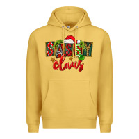 Antique Gold christmas sassy claus Premium Hoodie - FaDigitalArtStudio